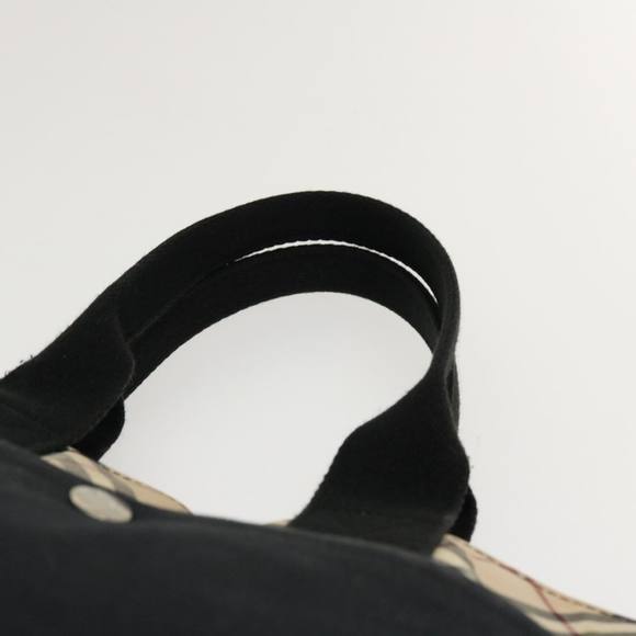 BURBERRY Nova Check Hand Bag Canvas Black Auth yb007 - Picture 8 of 16